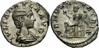 Rom Kaiserzeit Denar Julia Paula Denar Rom 219-220 VENVS GENETRIX Zepter Thron Elagabal RIC 222