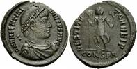 Rom Kaiserzeit AE III Valentinianus I Æ 3 Constantinopolis RESTITVTOR REI P Labarum RIC IX 20 a (I) -R