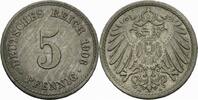 Deutsches Reich 5 Pfennig Deutsches Reich Kaiserreich 5 Pfennig 1906 A Berlin Großer Adler Jaeger 12 -