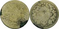Schweiz 5 Rappen Schweiz 5 Rappen 1850 BB Bern Billon HELVETIA Suisse Switzerland KM # 5 -