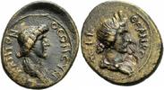 Mysien Bronze Pergamon Mysien Pseudo-Autonome Bronze 1. Jhdt. Senat Roma Mauerkrone RPC 2374