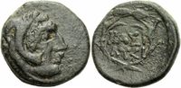 Thrakien Bronze Lysimachos König Thrakien Bronze Herakles Löwenfell Ähre Kranz SNG Cop. 1168