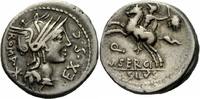 Rom Republik Denar Sergius Silius Denar Rom 116/5 Roma Reiter Krieger Enthaupteter Kopf Albert 1060