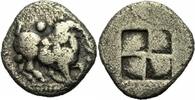 Makedonien Trihemiobol Aigai Aegae Makedonien Trihemiobol Ziegenbock Ziege Mygdones Krestones BMC 6
