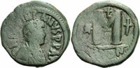Byzanz Follis Byzanz Justinian I Follis Konstantinopel 527-532 Stern Kreuz 3. Offizin Sear 158