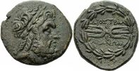 Lydien Bronze Tralles Lydien Bronze 133 v.Chr. Zeus Blitzbündel Kranz Tralleis SNG Kayhan 1010