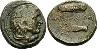 Makedonien Bronze Alexander III Makedonien Bronze Herakles Löwenskalp Bogen Keule SNG Cop. 1036 ff