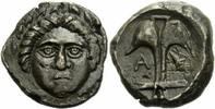 Thrakien Diobol Apollonia Pontica Thrakien Diobol 4. Jhd.v.Chr. Medusa Anker Krebs SNG BM 167