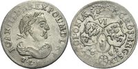Polen 6 Gröscher Polen Johann III Sobieski Szostak 6 Groschen 1684 TLB Bromberg Bydgoszcz KM 128