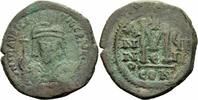 Byzanz Follis Byzanz Mauricius Tiberius Follis Constantinopolis 590/591 Helm Sear 494 / 5
