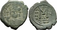Byzanz Follis Byzanz Mauricius Tiberius Follis Constantinopolis 586/587 Helm Sear 494 / 1