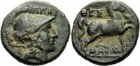 Thessalien Bronze Thessalische Liga Bronze Dichalkon Athena Pferd Ippaitas Magistrat Rogers 44