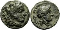 Mysien Bronze Lampsakos Mysien Bronze um 300 Ethnikon Λ-A Herakles Athena Slg. Klein 274 var.