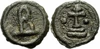 Byzanz Bronze Byzanz Basil I Makedon Gussbronze Cherson 879-886 Partiarchenkreuz Sear 1719