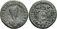Rom Kaiserreich Follis Constantin II Follis Lyon 320 VICTORIAE LAET PRINC PERP Gefangene Altar RIC 90