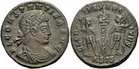 Rom Kaiserreich Follis Constans Follis Siscia 335-336 GLORIA EXERCITVS CONSTANTIS BEA Soldaten RIC 255