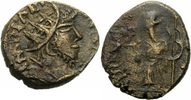Rom Kaiserreich Antoninian Tetricus I Antoninian Pax (?) Zepter Irreguläre Prägung Imperium Galliarum