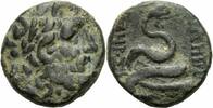 Mysien Bronze Pergamon Mysien Bronze nach 133 Asklepios Schlange Omphalos SNG v. Aul. 1372