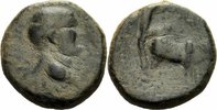 Phönizien Bronze Vespasian Berytos Phönikien Bronze Koloniegründung Pflug Ochse Lituus RPC 2044