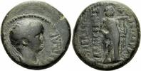 Lydien Bronze Nero Caesar Blaundos Lydien Bronze 50-54 Apollon Lyra Kithara Claudius RPC 3059