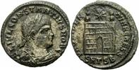 Rom Kaiserreich Follis Constantius II Follis Thessalonica 330-3 PROVIDENTIAE CAESS Lagertor RIC 186