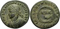 Rom Kaiserreich Follis Constantin II Follis Thessalonica 324 CAESARVM NOSTRORVM VOT X Kranz RIC 128 / 2