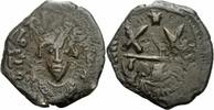 Byzanz 1/2 Follis Byzanz Phocas Halbfollis Constantinopolis 603-610 Mappa Zepter Stern Sear 644