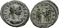 Römisches Kaiserreich  Aurelianus Antoninian Siscia 271/272 IOVI CONSER Jupiter Globus Zepter RIC 225 Fast vorzüglich / vorzüglich