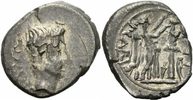 Rom Kaiserreich Quinar Augustus Quinar Carisius Emerita 25-23 P CARISI LEG Victoria Tropaeum RIC 1a