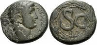Syrien Bronze Claudius Antiochia Syrien Bronze SC Senatus Consultum Lorbeerkranz RPC I 4277