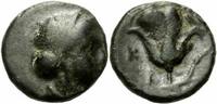 Karien Inseln Bronze Rhodos Insel vor Karien Bronze 350-300 Nymphe Rhodos Rose BMC - vgl. 108 ff.