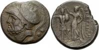 Bruttium Bronze Brettii Bruttium AE 214-211 v. Chr. Ares Nike Tropaion Füllhorn HN Italy 1975