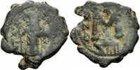 Byzanz Follis Byzanz Constans II Follis Constantinopolis 654/655 Langkreuz Stern Sear 1007
