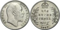 Britisch Indien 1 Rupie Britisch Indien Edward VII 1 Rupie 1907 Bombay One Rupee British India KM 508