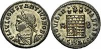 Rom Kaiserreich Follis Constantius II Follis Alexandria 327-328 PROVIDENTIAE CAESS Lagertor RIC 47 /2