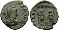 Rom Kaiserreich Centenionalis Honorius Centenionalis Cyzicus 408-423 GLORIA ROMANORVM Theodosius II RIC 403
