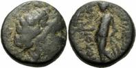 Seleukiden Bronze Antiochos III Seleukiden Bronze Antiochia Apollo Pfeil Bogen SC 1055 & 1064