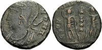 Rom Kaiserreich Follis Constantius II Follis Heraclea 337-340 VRBS ROMA GLORIA EXERCITVS RIC 28