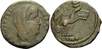 Rom Kaiserreich Follis Divus Constantinus I Follis Konstantinopel 337-340 Quadriga Manus Dei RIC 37