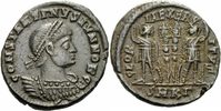 Rom Kaiserreich Follis Constantin II Follis Cyzicus 331/333-335 GLORIA EXERCITVS Soldaten RIC 81 /3