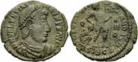 Rom Kaiserreich Centenionalis Valentinian I Aes III Siscia 367-375 GLORIA ROMANORVM Labarum RIC 14 (a) xxv