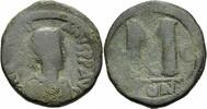 Byzanz Follis Byzanz Justinian I Follis Constantinopolis 527-537 Stern Halbmond Sear 162