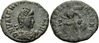 Rom Kaiserreich 1/2 Centenionalis Valentinianus II Nummus Constantinopolis 388-392 SALVS REI PVBLICAE RIC 86 (a)