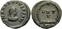 Rom Kaiserreich 1/2 Centenionalis Arcadius 1/2 Centenionalis Heraclea 383 VOT V Lorbeerkranz RIC 18 (b) 1