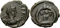 Rom Kaiserreich 1/2 Centenionalis Arcadius 383-408 A.D. Æ 1/2 Centenionalis VOT V Wreath Roman Coin Eastern Empire