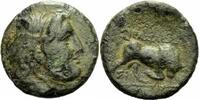 Syrien Bronze Seleukos I. Nikator Seleukiden Syrien Bronze 282/1 Sardes Medusa Stier HGC 107 a