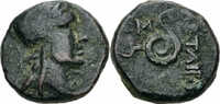 Mysien Bronze Pergamon Attalos II Mysien Bronze 159-138 Philetairos Athena Schlange BMC 78 ff.