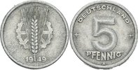 DDR 5 Pfennig DDR Deutschland 5 Pfennig 1949 A Berlin Aluminium S AKS 710 Jaeger 1502