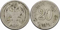 Serbien 20 Para Serbien Milan I Obrenovic 20 Para 1884 H Birmingham Doppeladler Serbia KM 20